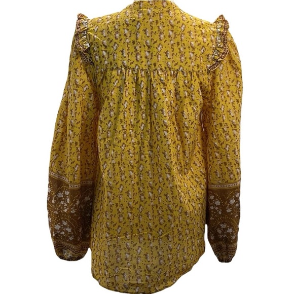 Joie button down ruffle top - Picture 4 of 5